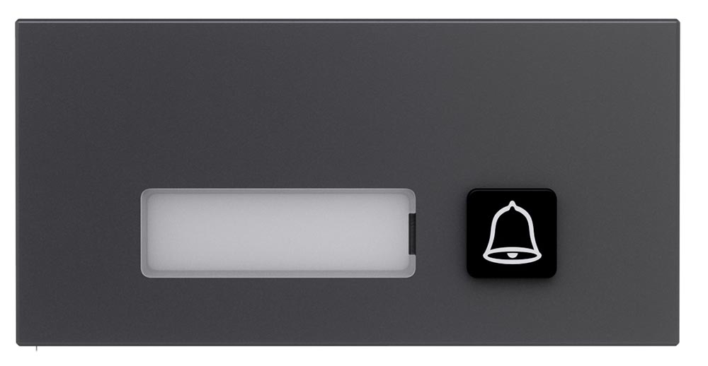 1er Klingel-Modul Anthrazit für Goliath Hybrid-Türstationen